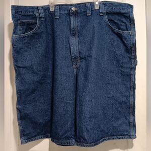 Wrangler Relaxed Fit Cargo Denim Shorts Size 46 Inseam 10"